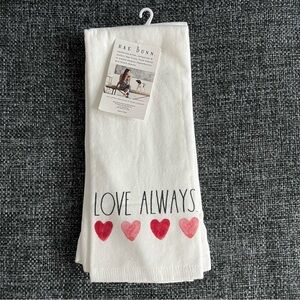 NWT Rae Dunn Love Always Kitchen Towels- Set of 2